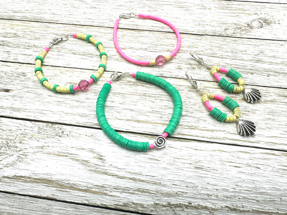 Joyful Summer Vinyl Bead Jewelry