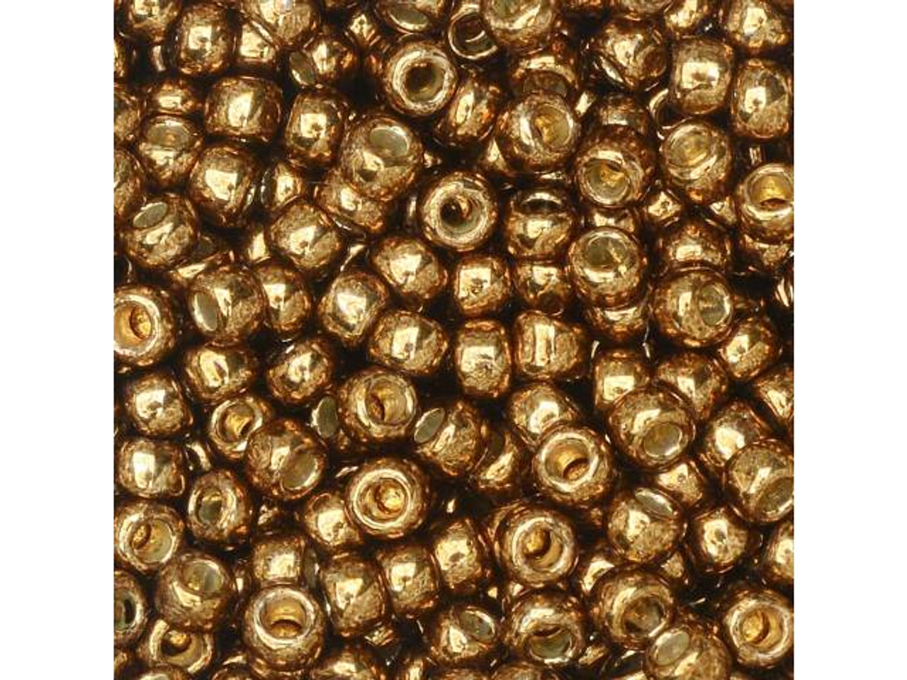 Miyuki ROUND 8/0 Seed Beads GOLD GALVANIZED (20 grams tube)