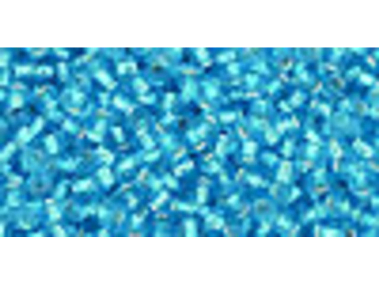 Toho ROUND 8/0 Seed Beads SILVER LINED FROSTED DARK AQUA (2.5 tube)