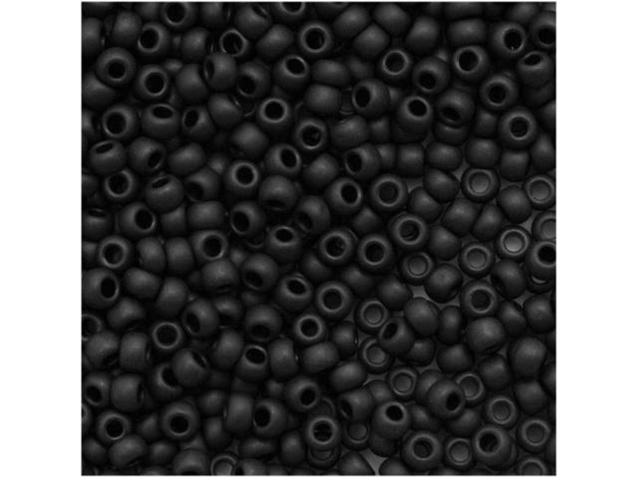 miyuki seed beads 6/0 opaque black - beads 