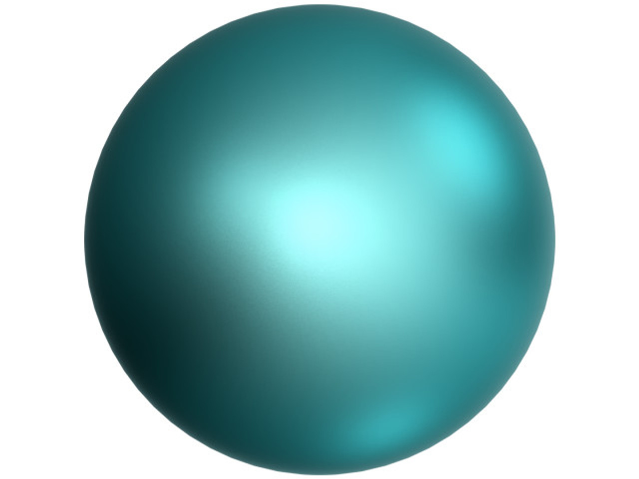 PRESTIGE 5810 10mm Round Crystal Pearl Crystal Iridescent Dark Turquoise  (10 Pieces)