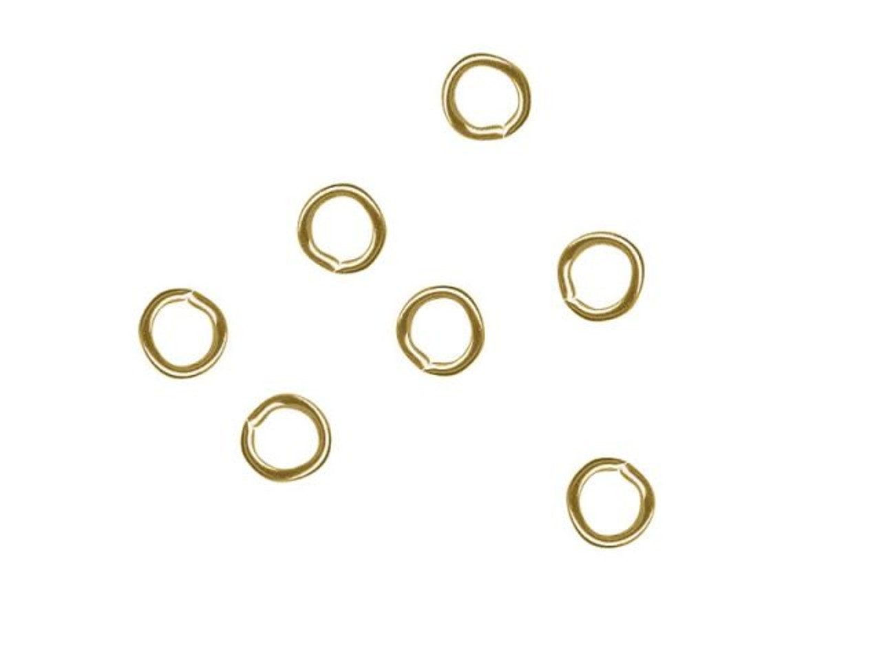 Gold-Filled Jump Ring, Round - 3mm, 24-gauge (100 Pieces)