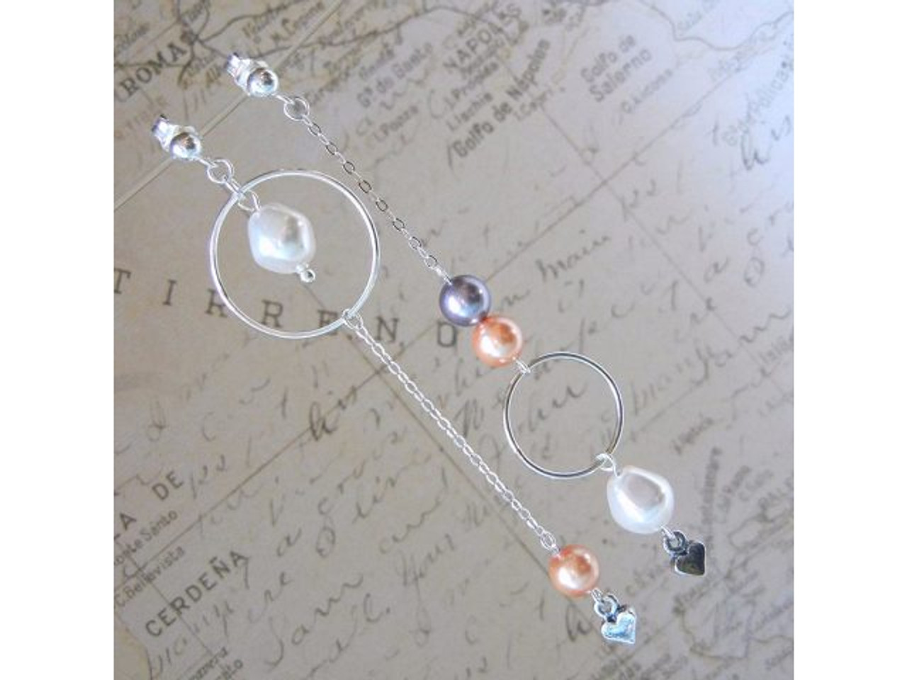 Sterling silver eye pins best sale