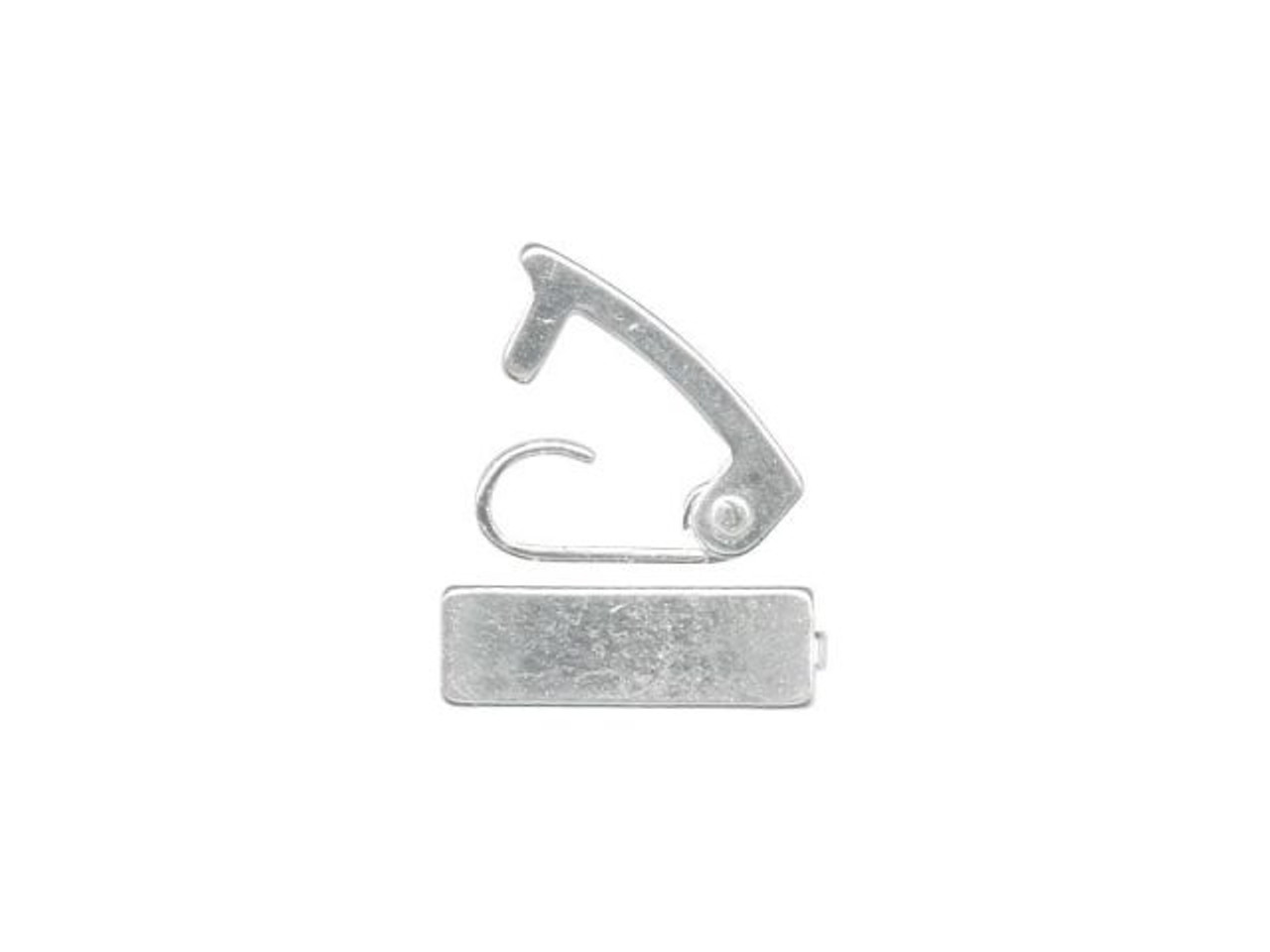 Magnetic Silver Jewelry Clasp with Safety Snap
