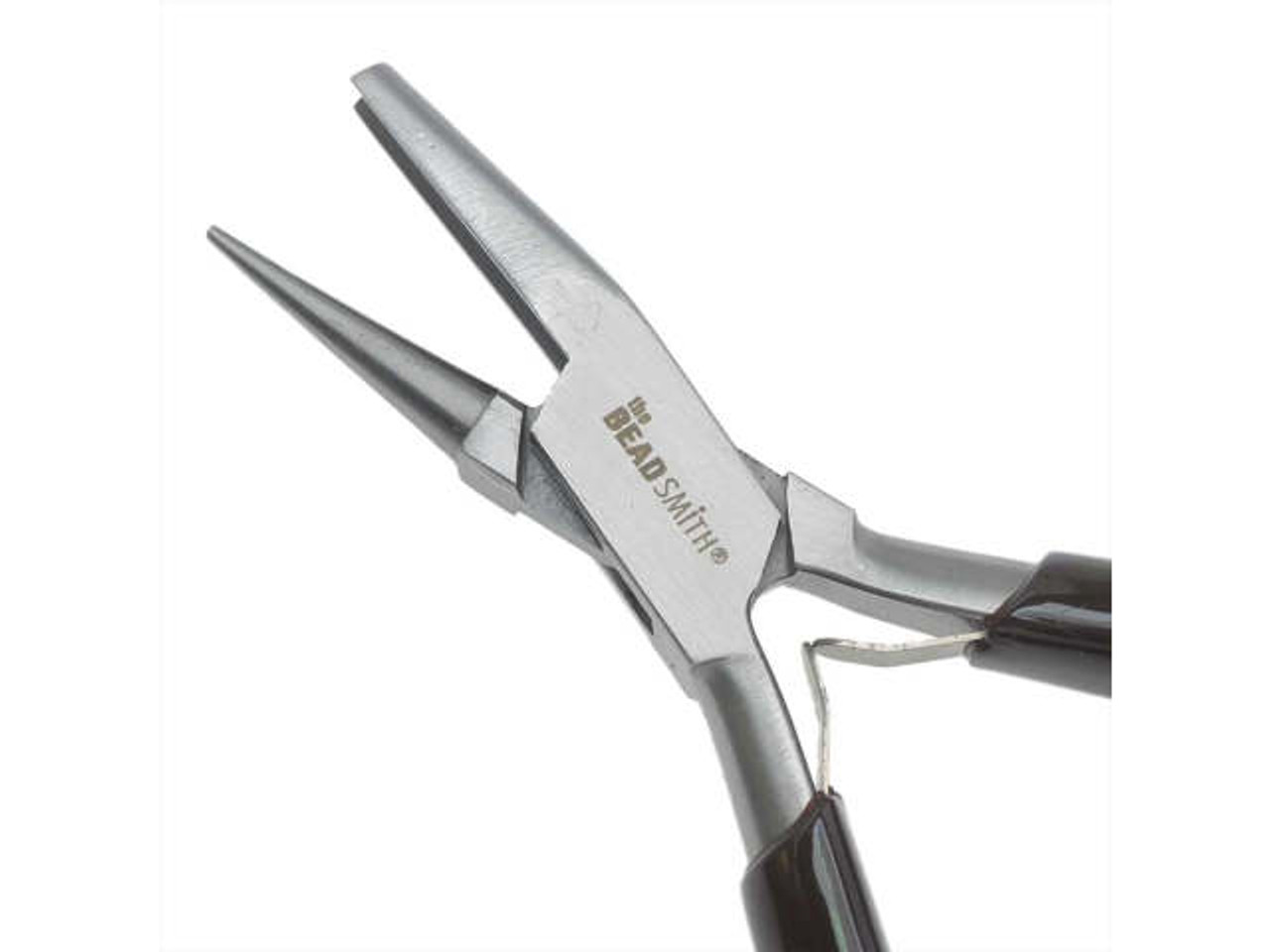 The Beadsmith Casual Comfort, Wire Looping Pliers with Concave and Round  Noses