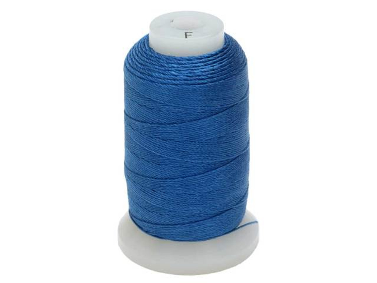 The Beadsmith 100% Silk Beading Thread, Size F, 1 Spool, Royal