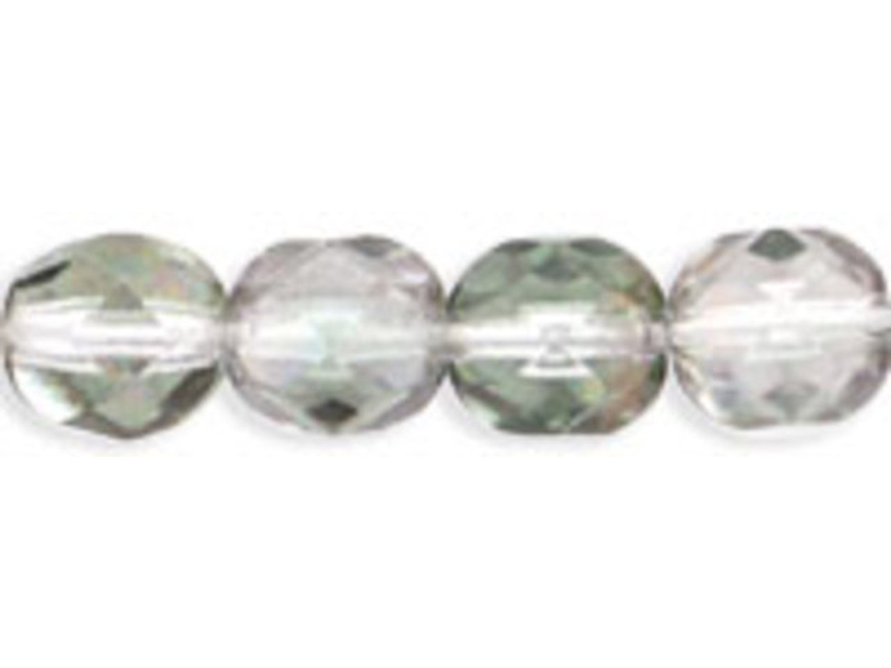 Firepolish 6mm Czech Glass Beads GREEN BLUE