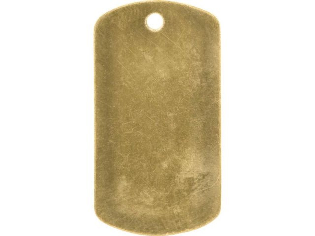 RMP Stamping Blanks, 1 x 2 Inch Dog Tag Blank With 1 Hole
