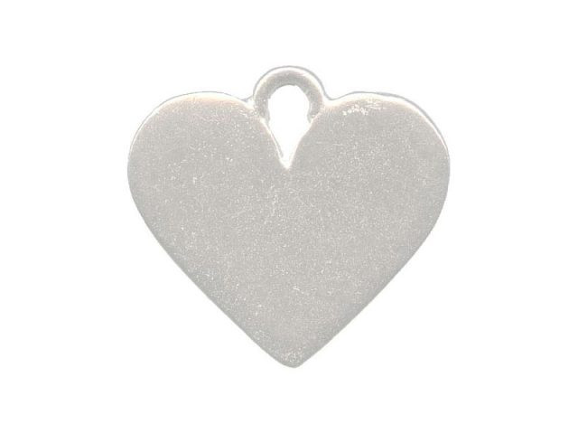 44-741-01 ImpressArt Pewter Blank, Heart with Loop Rings Things