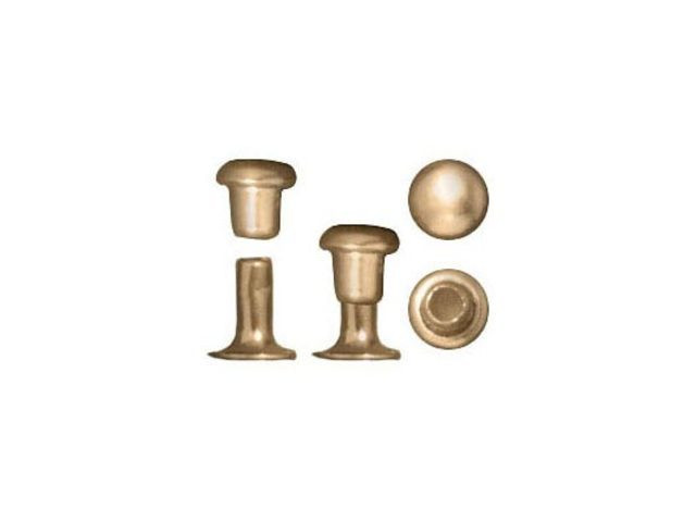 Lot De Gros Rivets En Laiton Pour Maroquinerie - Marque Deco Cuir - Neuf