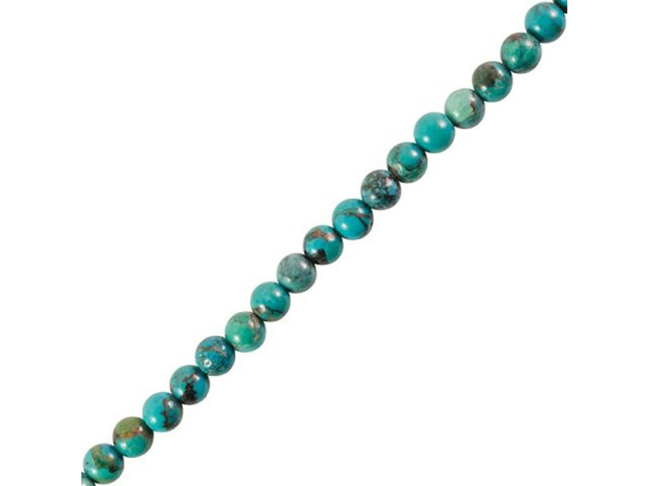 Highly Polished Turquoise Heishi Beads-4mm