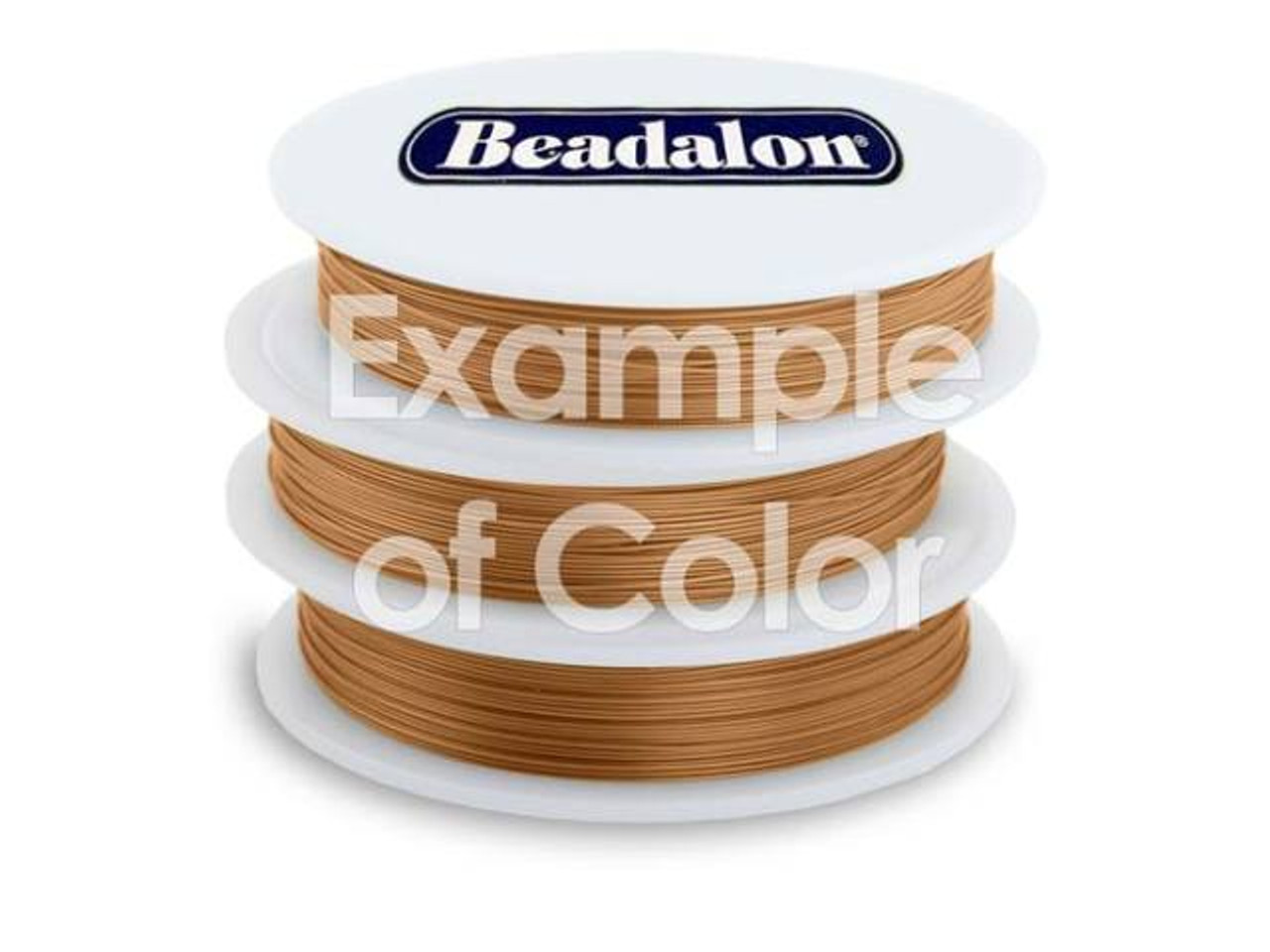 61-723-19-54 Beadalon Beading Wire, 19 Strand, 0.018, 30' Spool - Copper  Satin - Rings & Things