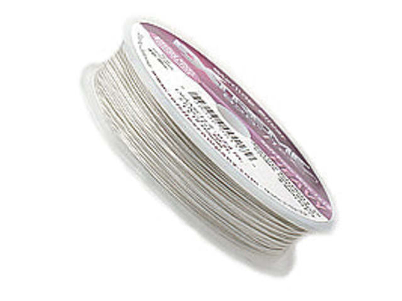 Soft Flex, 21 Strand Fine Beading Wire .014 inch Thick, 30 Feet, White