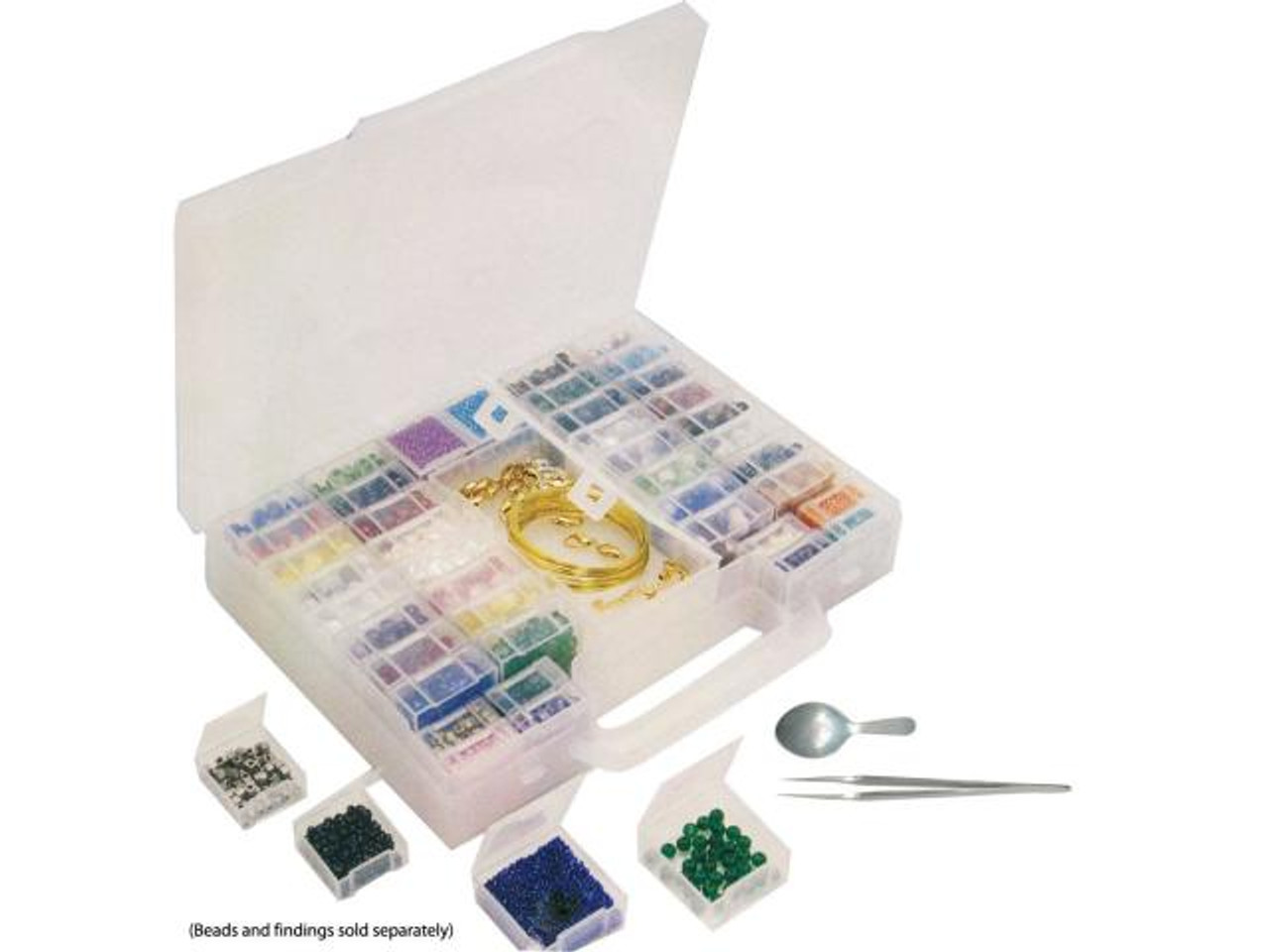 63-156 The BeadSmith Bead Organizer, 52 Compartment - Rings & Things