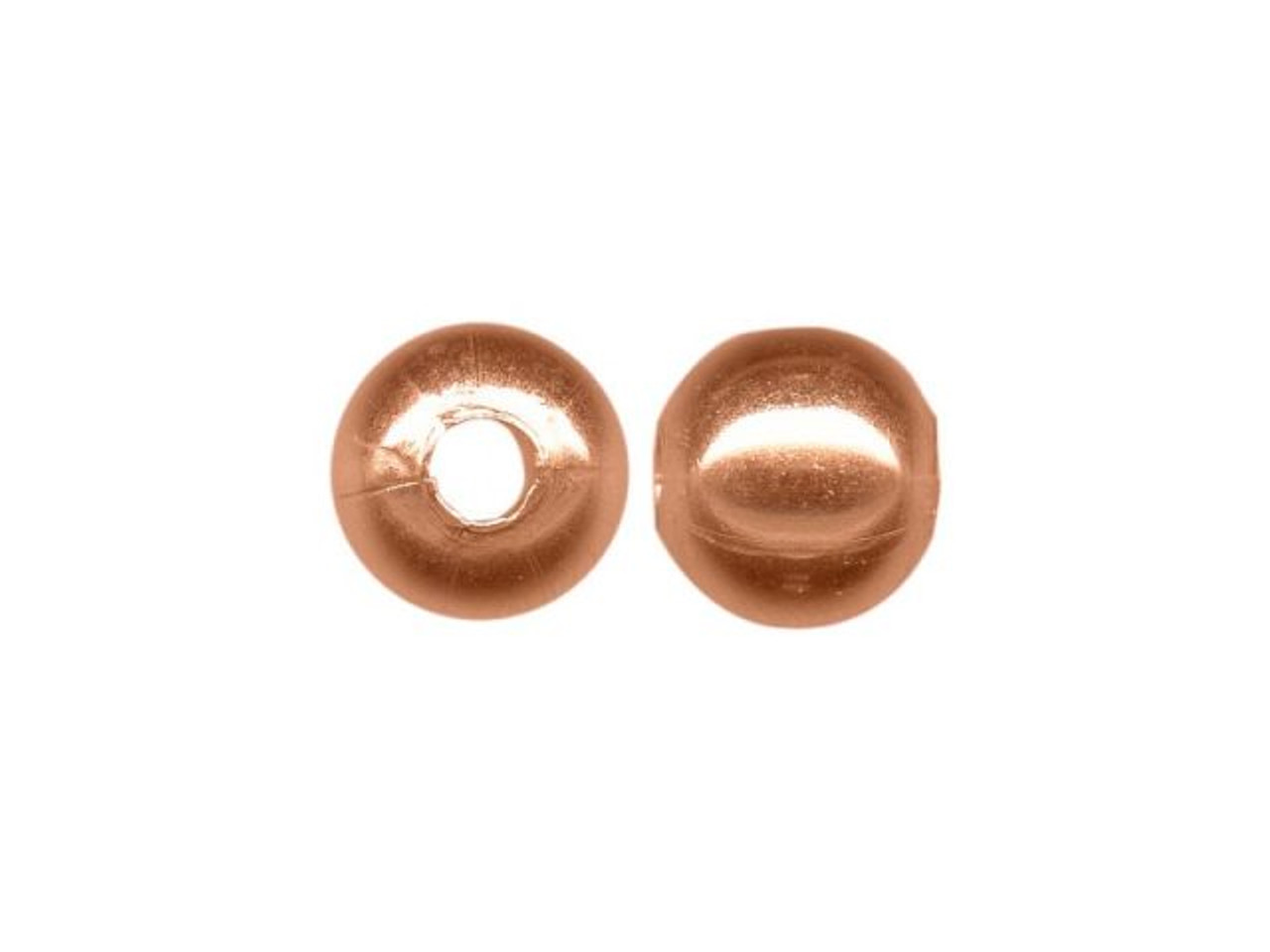 Copper Beads, Round, 8mm (100 Pieces)