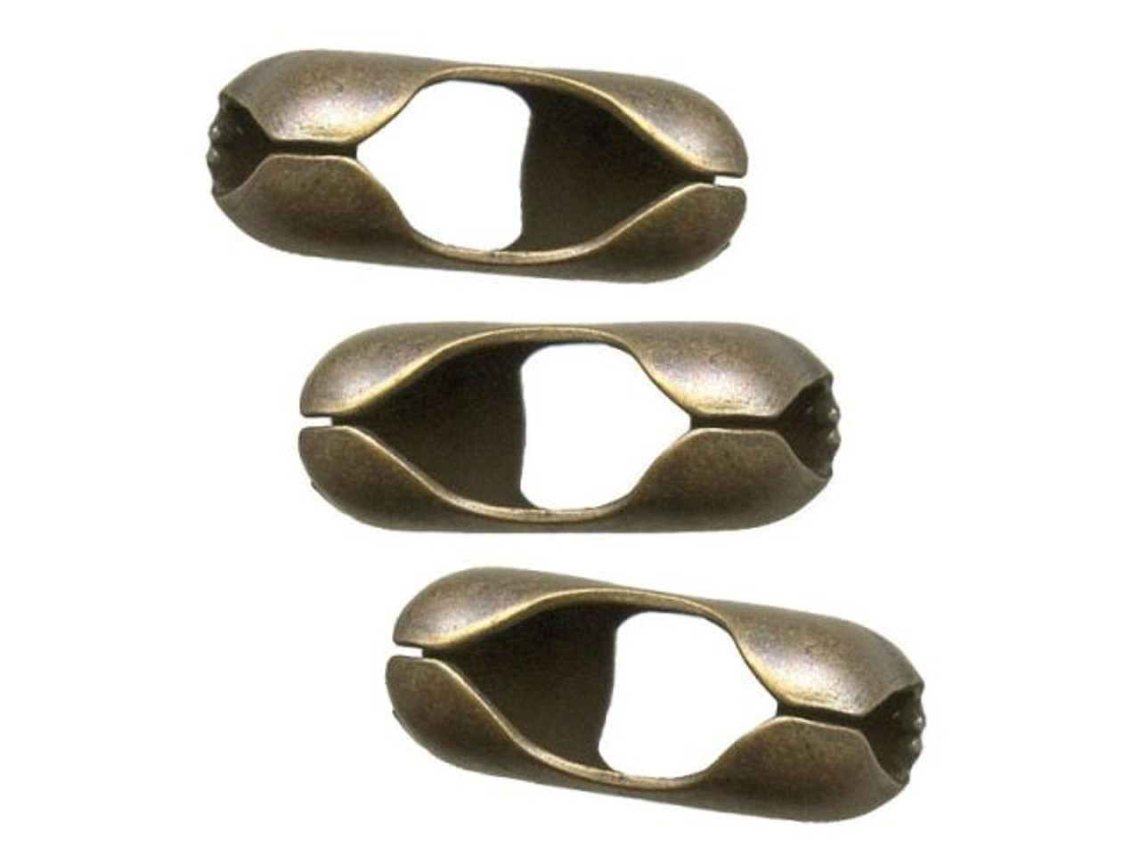Idea-Ology Metal Ball Chains 36 3/Pkg Each W/6 Connectors-Antique Nickel,  Brass & Copper