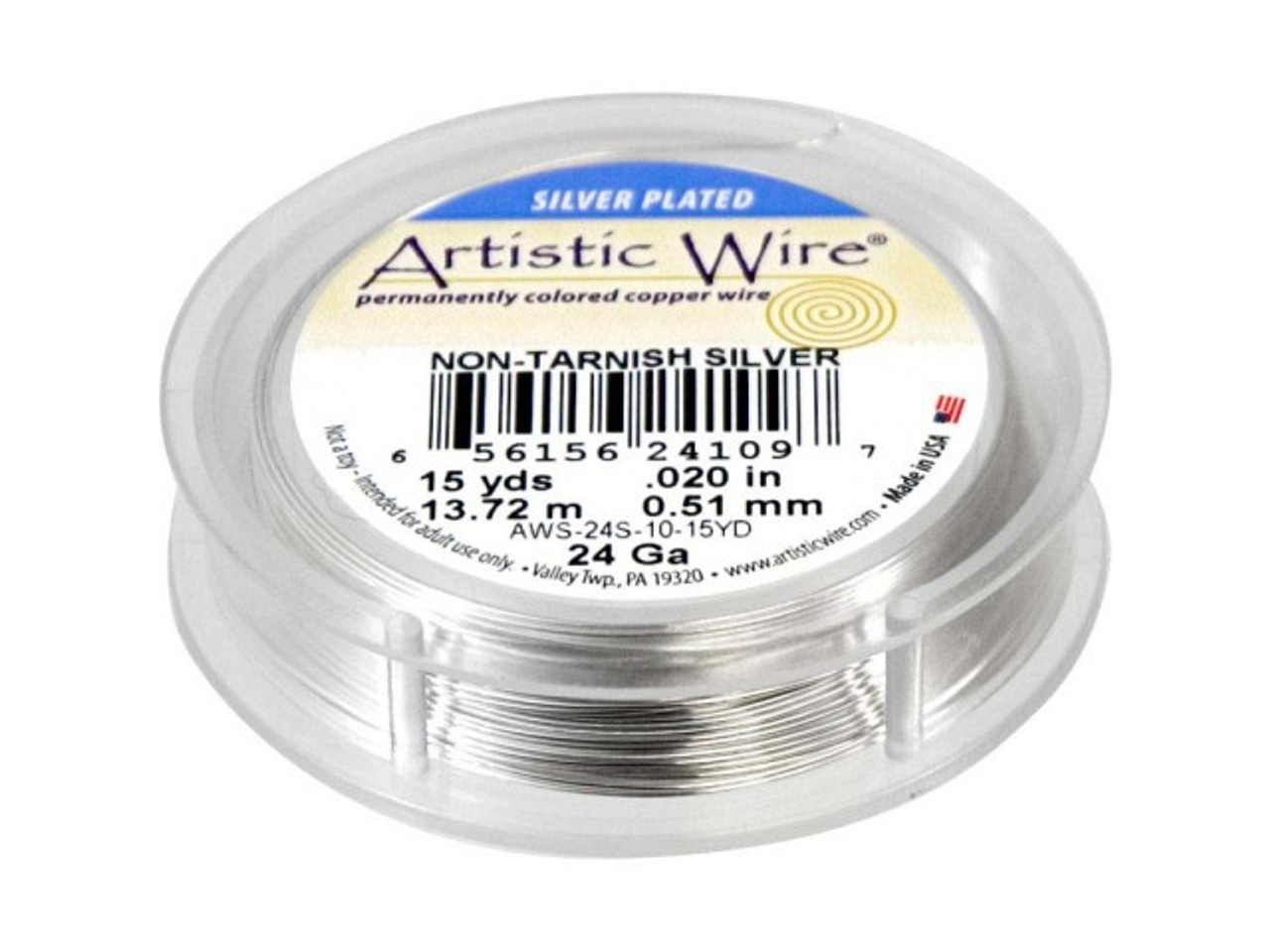 24 Gauge Round Dead Soft Nickel Silver Wire: Wire Jewelry