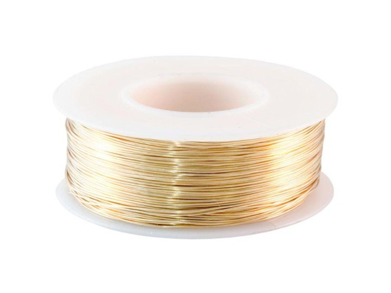 47-205-26 Red Brass Jewelry Wire, 26ga, Round, 315' - Rings & Things