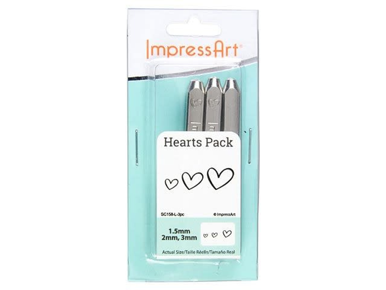 ImpressArt- Hearts Metal Stamp Pack