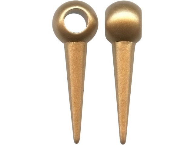 sol'products 真鍮トング ピック 27-992-30-096 Spike, Large Hole, 30x10mm - Light Brown (Clearance