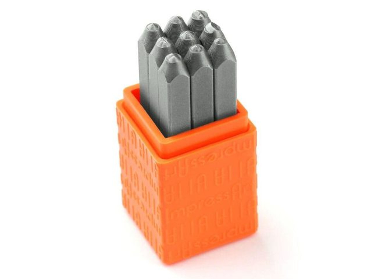 ImpressArt Letter Stamp Storage Case, Orange, 3mm