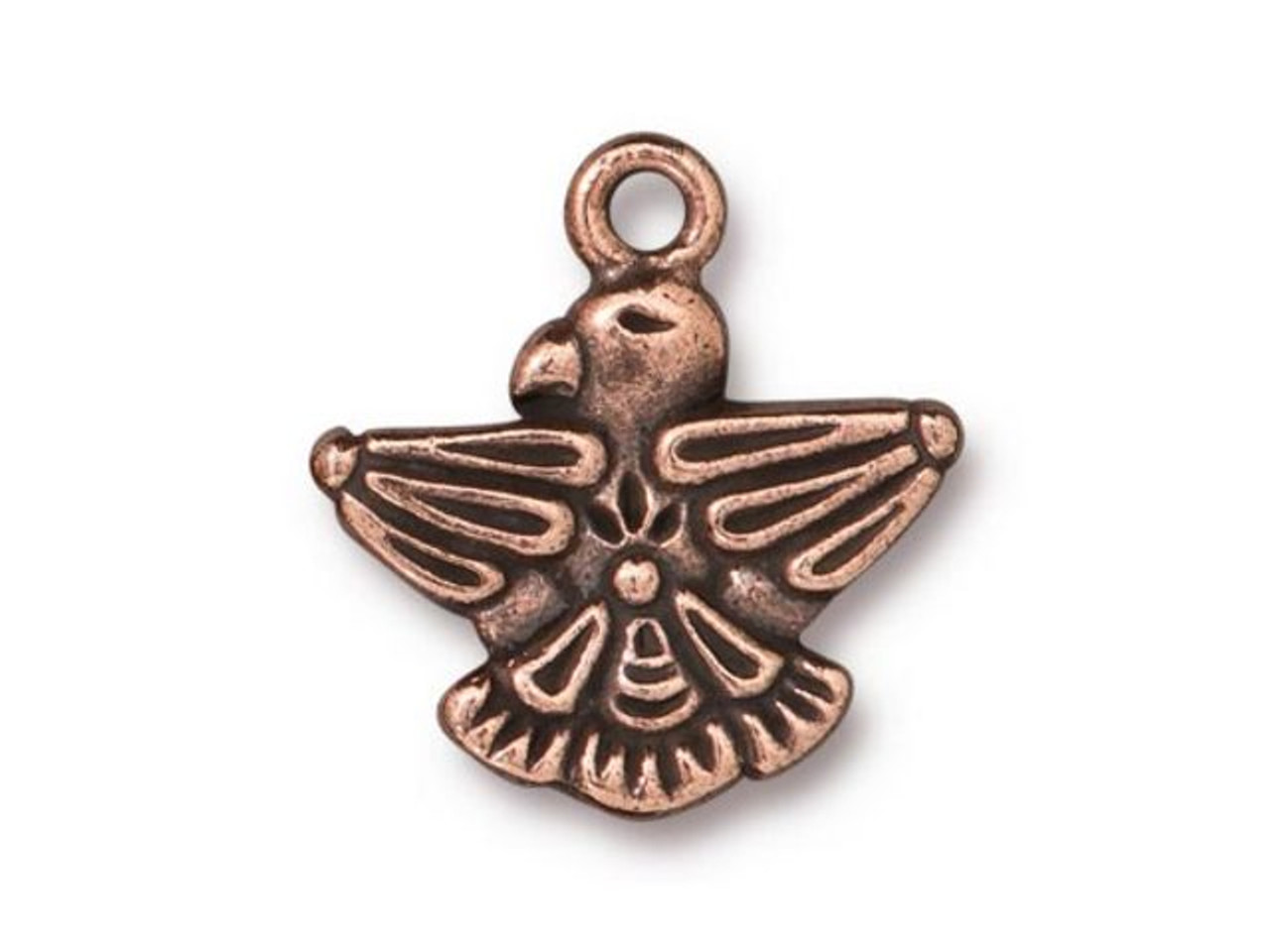 49-943-14-AC TierraCast Thunderbird Charm - Antiqued Copper Plated - Rings  & Things