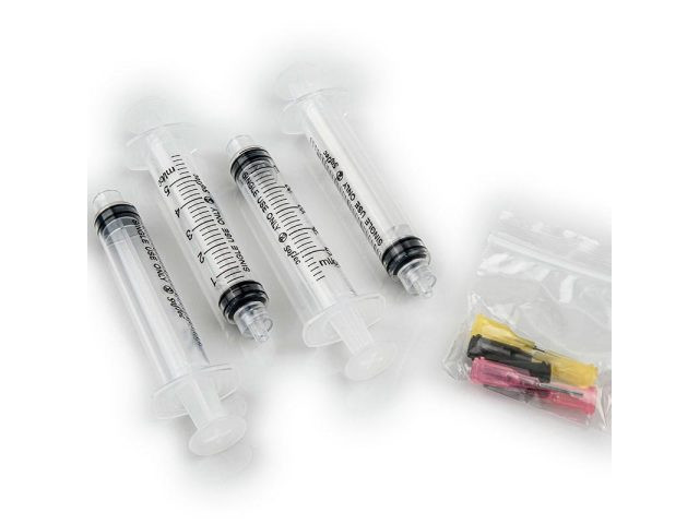 6010004M Crystal FX Glue Syringes, Medium Viscosity 4 pack Rings