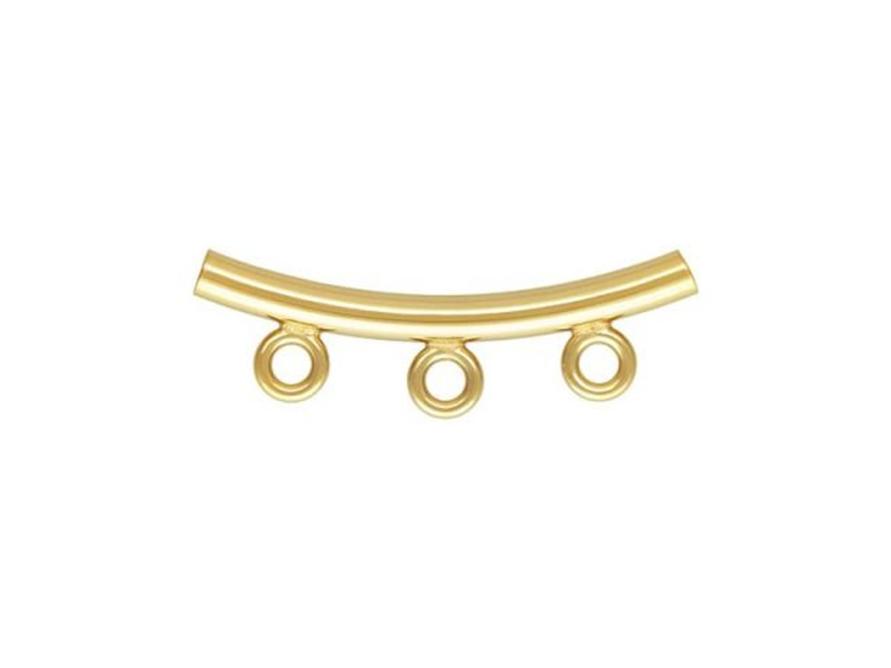 Gold Filled Round Bezel Earring post settings 4mm with loop