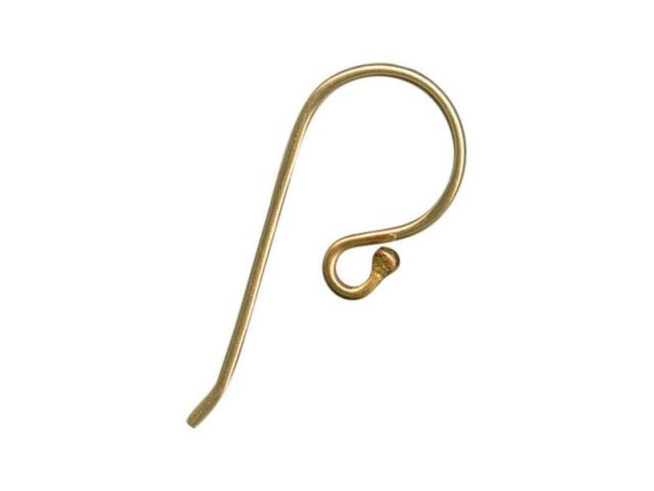 Earring Hooks / French Hook / Earwires / Dangle Earring (Gold / 20 pcs, MiniatureSweet, Kawaii Resin Crafts, Decoden Cabochons Supplies