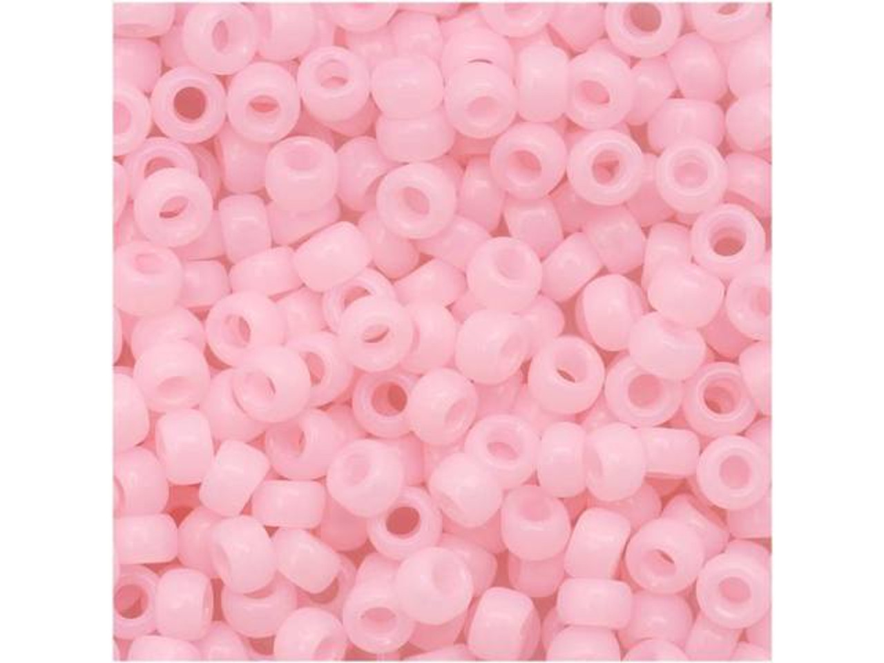 20-108-145F TOHO Glass Seed Bead, Size 8, 3mm, Ceylon Frosted Innocent Pink  - Rings & Things