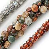 Gemstone Coin Beads