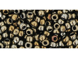 TOHO Glass Seed Bead, Size 8, 3mm, Metallic Iris - Brown (Tube)