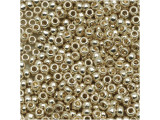 TOHO Glass Seed Bead, Size 8, 3mm, PermaFinish - Galvanized Aluminum (Tube)