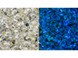 The uniform size and shape of Toho seed beads make them an excellent choice for beadwork and consistently-sized spacers.Toho seed beads are usually colorfast; however, galvanized and silver-lined  beads may fade over time. Protect them from bleach, excessive friction and direct sunlight to keep them looking like new. Seed Bead Facts What are seed beads? Popular, tiny glass beads commonly used for weaving and embellishment.How are they made? Glass is pulled or drawn using a hollow tube, and then   the glass is cut in small pieces. They are sometimes reheated to round   the ends.What's that funny little zero? That zero refers to   the number of aughts, which is a unit used to indicate the size of   small beads. The scale is inverted, so larger numbers of aughts   correspond to smaller beads (i.e. the bigger the number, the smaller   the bead). Size 11 would be 00000000000, but since that takes up too much   room, it is abbreviated to 110.  See Related Products links (below) for similar items and additional jewelry-making supplies that are often used with this item. 