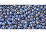 TOHO Glass Seed Bead, Size 8, 3mm, PermaFinish - Frosted Metallic Polaris (Tube)