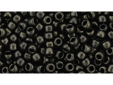 TOHO Glass Seed Bead, Size 8, 3mm, HYBRID Metallic Suede - Dk Green (Tube)