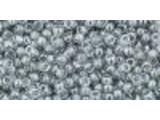 TOHO Glass Seed Bead, Size 11, 2.1mm, Transparent-Lustered Black Diamond (Tube)