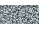 TOHO Glass Seed Bead, Size 11, 2.1mm, Transparent-Lustered Black Diamond (Tube)