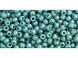 TOHO Glass Seed Bead, Size 11, 2.1mm, Opaque-Lustered Lagoon (Tube)