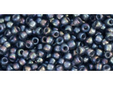 TOHO Glass Seed Bead, Size 11, 2.1mm, Inside-Color Rainbow Gray/Opaque Gray-Lined (Tube)