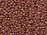 TOHO Glass Seed Bead, Size 11, 2.1mm, Gold-Lustered Lt Amethyst (Tube)