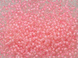 TOHO Glass Seed Bead, Size 11, 2.1mm, Inside-Color Transparent-Rainbow Crystal/Hot Pink-Lined (Tube)