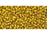 TOHO Glass Seed Bead, Size 11, 2.1mm, Inside-Color Jonquil/Apricot-Lined (Tube)