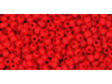 TOHO Glass Seed Bead, Size 11, 2.1mm, Opaque-Frosted Cherry (Tube)