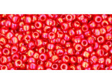 TOHO Glass Seed Bead, Size 11, 2.1mm, Opaque-Rainbow Cherry (Tube)