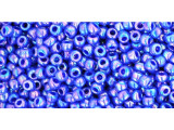 TOHO Glass Seed Bead, Size 11, 2.1mm, Opaque-Rainbow Navy Blue (Tube)
