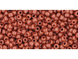 TOHO Glass Seed Bead, Size 11, 2.1mm, Opaque Terra Cotta (Tube)