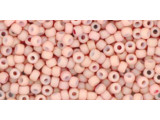 TOHO Glass Seed Bead, Size 11, 2.1mm, Opaque-Pastel-Frosted Shrimp (Tube)