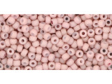 TOHO Glass Seed Bead, Size 11, 2.1mm, Opaque-Pastel-Frosted Shrimp (Tube)