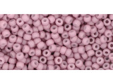 TOHO Glass Seed Bead, Size 11, 2.1mm, Opaque-Pastel-Frosted Lt Lilac (Tube)